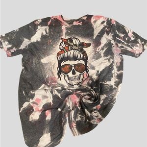 Tampa Bay Buccaneers Bleached Unisex T, tie dye bucs, bucs shirt